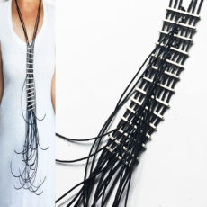 κολιέ ΑΡΑΧΝΗ μαύρη